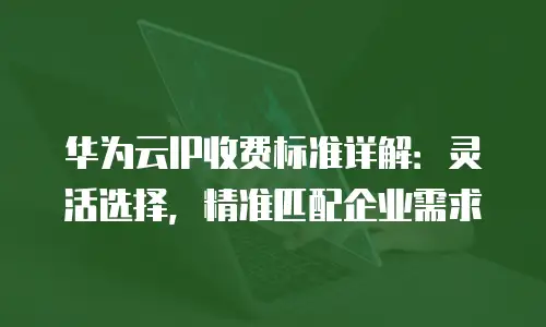 华为云IP收费标准详解：灵活选择，精准匹配企业需求