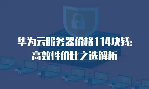 华为云服务器价格114块钱：高效性价比之选解析