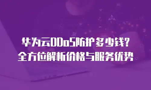 华为云DDoS防护多少钱？全方位解析价格与服务优势
