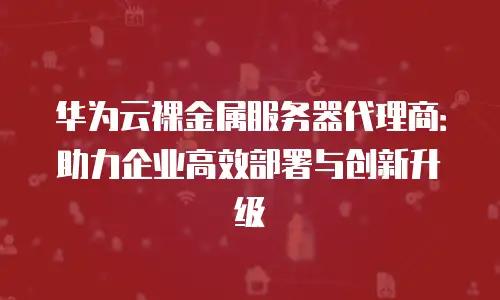 华为云裸金属服务器代理商：助力企业高效部署与创新升级