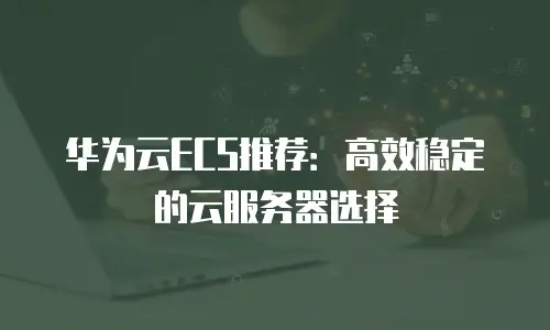 华为云ECS推荐：高效稳定的云服务器选择