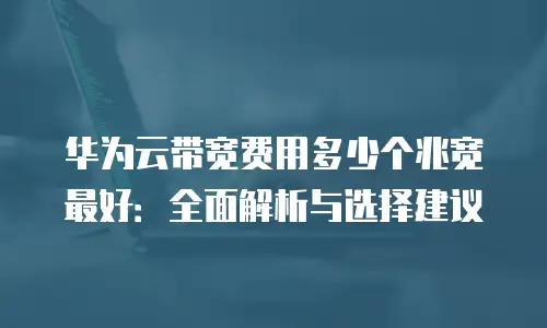 华为云带宽费用多少个兆宽最好：全面解析与选择建议