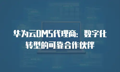 华为云DMS代理商：数字化转型的可靠合作伙伴