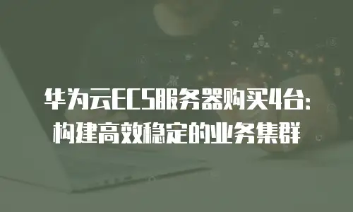 华为云ECS服务器购买4台：构建高效稳定的业务集群