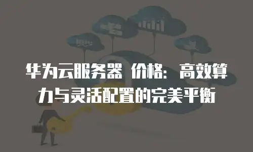 华为云服务器 价格：高效算力与灵活配置的完美平衡