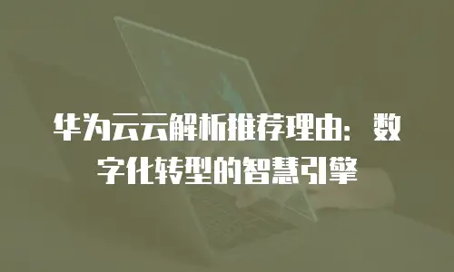 华为云云解析推荐理由：数字化转型的智慧引擎