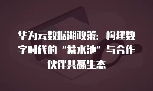 华为云数据湖政策：构建数字时代的&ldquo;蓄水池&rdquo;与合作伙伴共赢生态