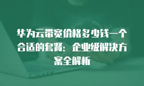 华为云带宽价格多少钱一个合适的套餐：企业级解决方案全解析