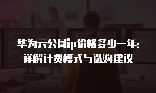 华为云公网ip价格多少一年：详解计费模式与选购建议