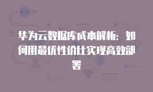 华为云数据库成本解析：如何用最优性价比实现高效部署