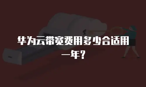 华为云带宽费用多少合适用一年？