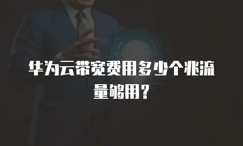 华为云带宽费用多少个兆流量够用？