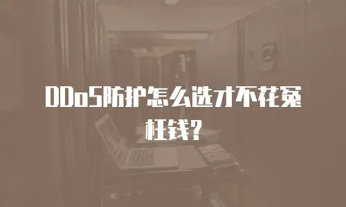 DDoS防护怎么选才不花冤枉钱？