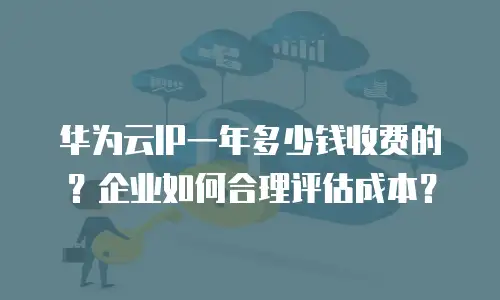 华为云IP一年多少钱收费的？企业如何合理评估成本？