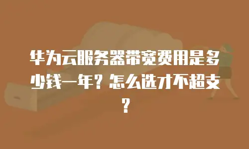 华为云服务器带宽费用是多少钱一年？怎么选才不超支？