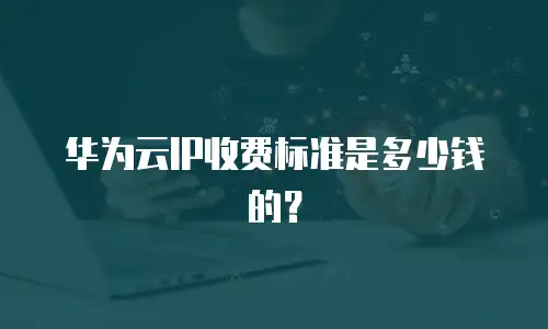华为云IP收费标准是多少钱的？
