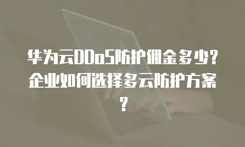 华为云DDoS防护佣金多少？企业如何选择多云防护方案？