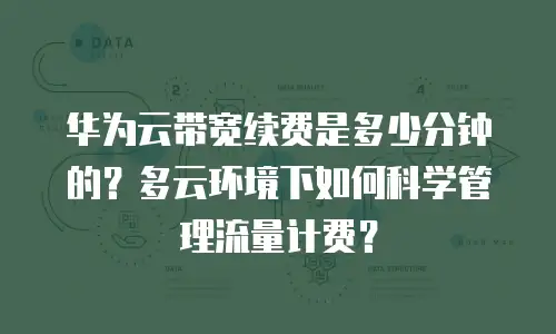 华为云带宽续费是多少分钟的？多云环境下如何科学管理流量计费？