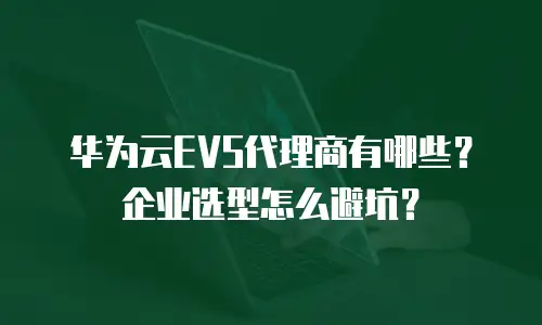 华为云EVS代理商有哪些？企业选型怎么避坑？