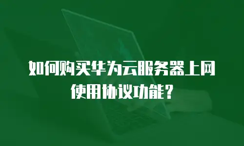 如何购买华为云服务器上网使用协议功能？