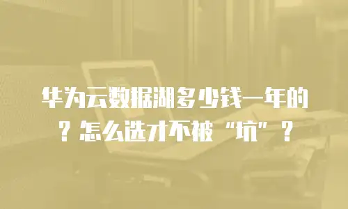 华为云数据湖多少钱一年的？怎么选才不被“坑”？