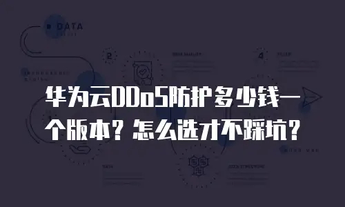 华为云DDoS防护多少钱一个版本？怎么选才不踩坑？