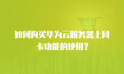 如何购买华为云服务器上网卡功能的使用？