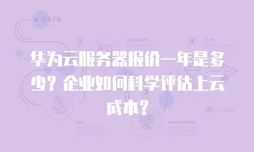 华为云服务器报价一年是多少？企业如何科学评估上云成本？