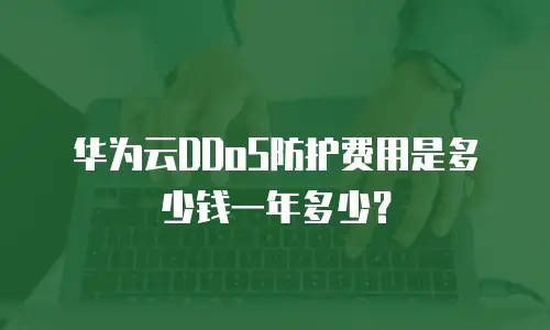 华为云DDoS防护费用是多少钱一年多少？