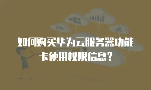 如何购买华为云服务器功能卡使用权限信息？