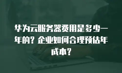 华为云服务器费用是多少一年的？企业如何合理预估年成本？