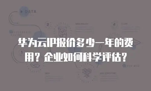 华为云IP报价多少一年的费用？企业如何科学评估？