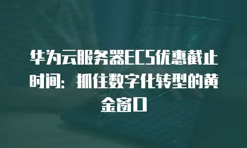 华为云服务器ECS优惠截止时间：抓住数字化转型的黄金窗口