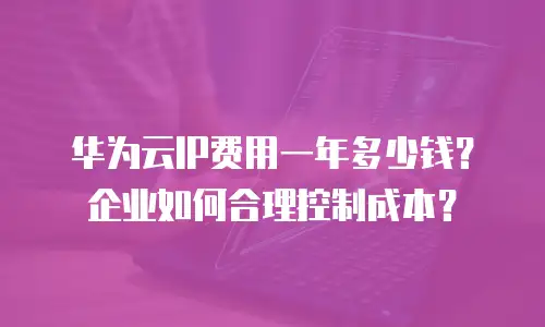 华为云IP费用一年多少钱？企业如何合理控制成本？