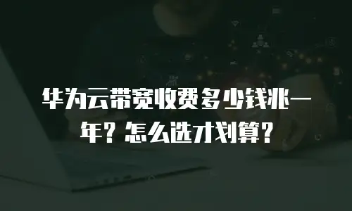 华为云带宽收费多少钱兆一年？怎么选才划算？