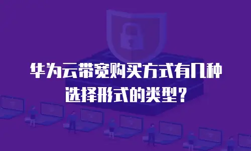 华为云带宽购买方式有几种选择形式的类型？