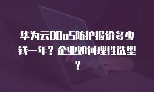 华为云DDoS防护报价多少钱一年？企业如何理性选型？