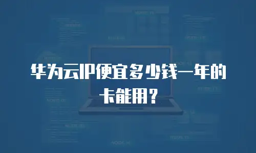 华为云IP便宜多少钱一年的卡能用？