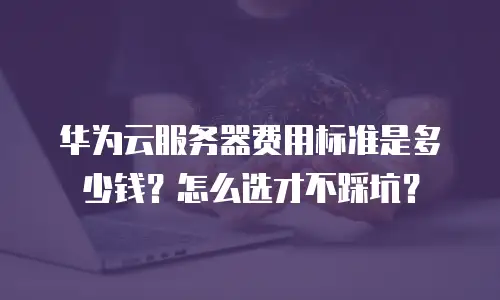 华为云服务器费用标准是多少钱？怎么选才不踩坑？