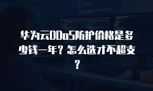 华为云DDoS防护价格是多少钱一年？怎么选才不超支？