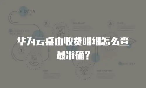 华为云桌面收费明细怎么查最准确？