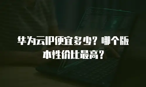华为云IP便宜多少？哪个版本性价比最高？