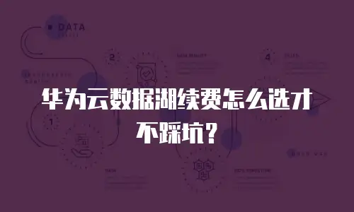 华为云数据湖续费怎么选才不踩坑？