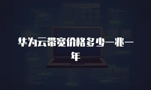 华为云带宽价格多少一兆一年