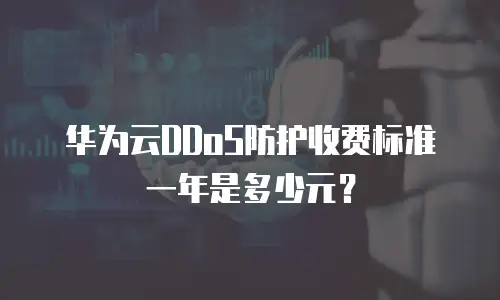 华为云DDoS防护收费标准一年是多少元？