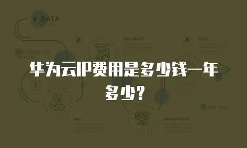 华为云IP费用是多少钱一年多少？