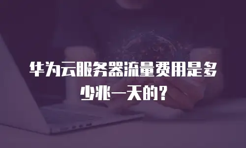 华为云服务器流量费用是多少兆一天的？