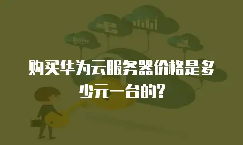 购买华为云服务器价格是多少元一台的？