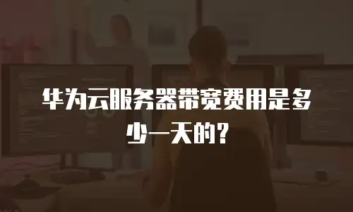 华为云服务器带宽费用是多少一天的？