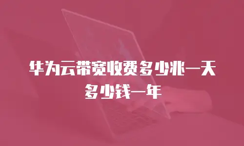 华为云带宽收费多少兆一天多少钱一年